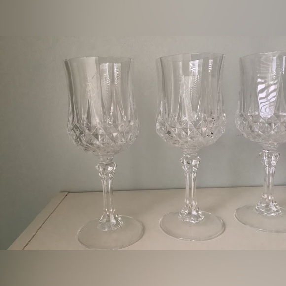 EUC x10 vintage lead crystal wine glasses - Picture 7 of 15